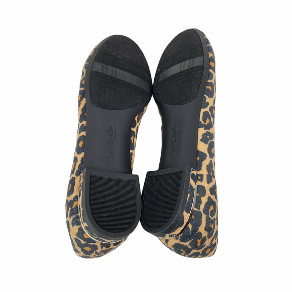 Lifestride Vivienne Leopard Flats Brown Tan Sizes 8.5 - Picture 7 of 9